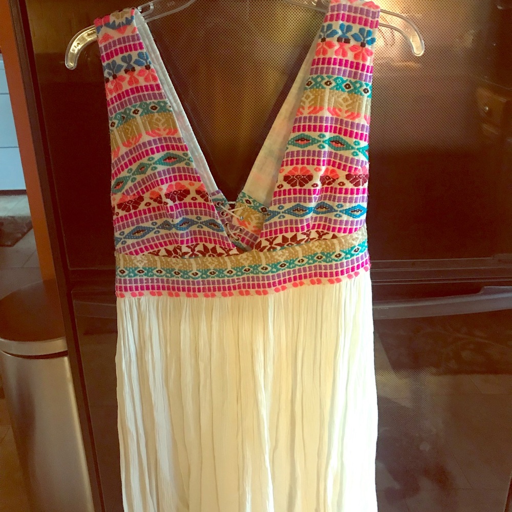 Low cut tribal dress